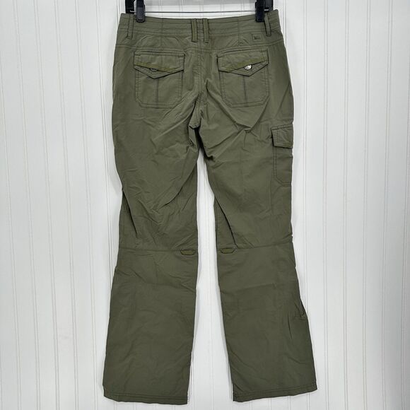 REI Pants Womens 4 Roll Up Convertible Green Hiking Gorpcore Trail Outdoor *Spot - Picture 2 of 14